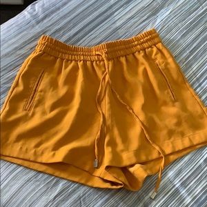 Mustard shorts